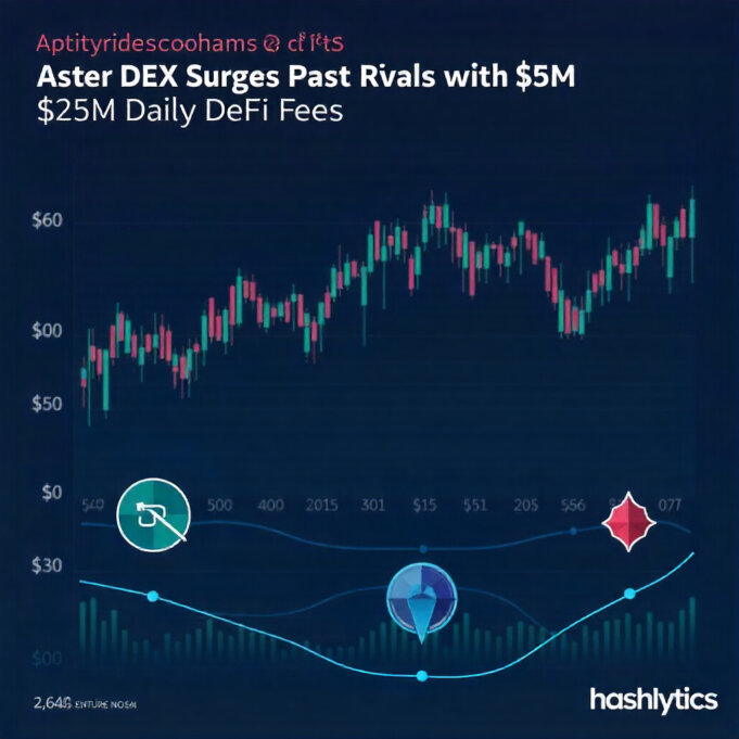 Aster DEX Surges Past Rivals with $25M Daily DeFi Fees