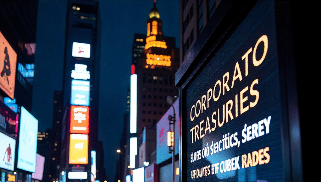 Corporate Crypto Treasuries Expand as SEC Updates ETF Rules