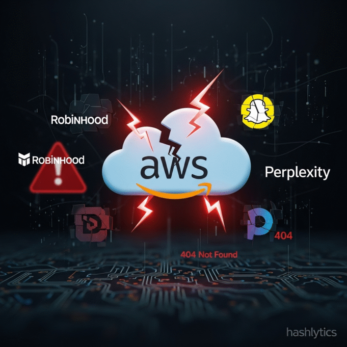 AWS Outage Disrupts Robinhood, Snapchat, and Perplexity