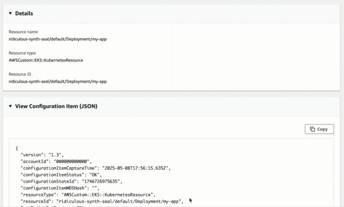 Use AWS Config to Assess Kubernetes Resource Compliance