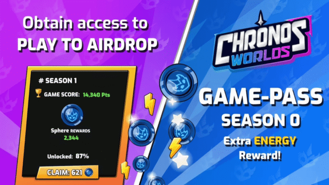 ChronosWorlds New Game Pass - GAM3S.GG ChronosWorlds S0 Game Pass Launches with $SPHR Airdrop