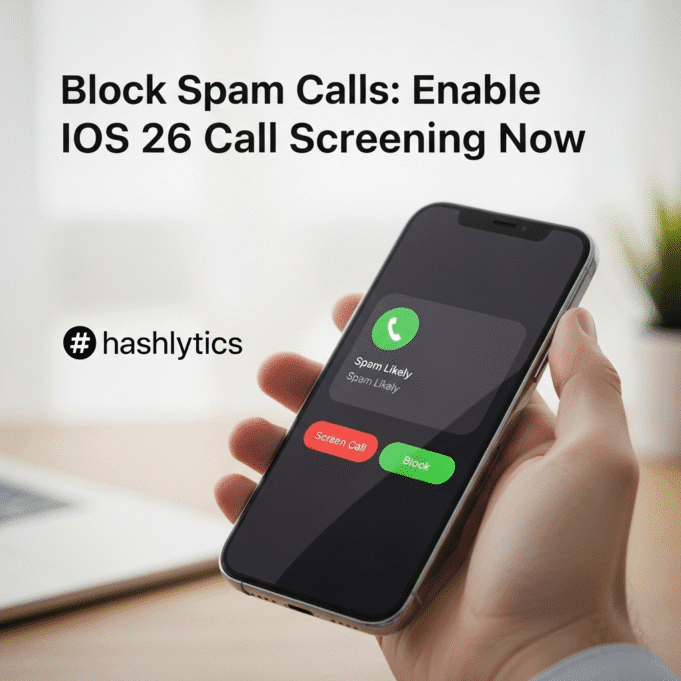 Block Spam Calls: Enable iOS 26 Call Screening Now