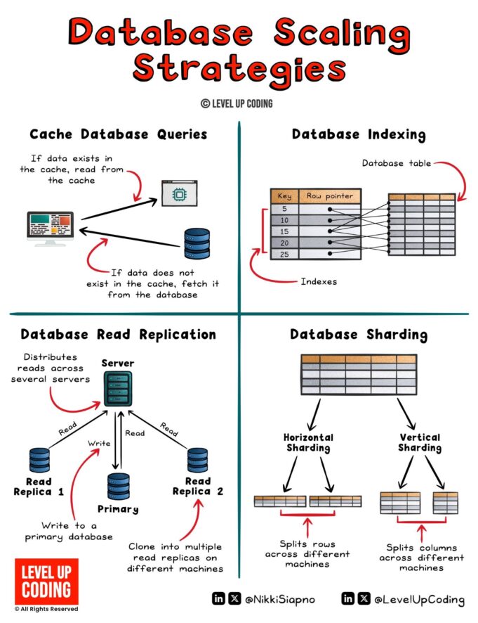 4 Database Scaling Strategies: The Trade-Offs Guide