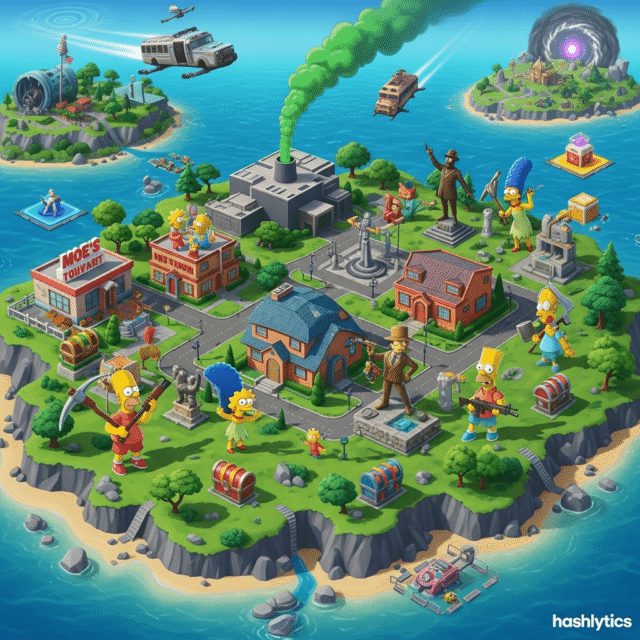Fortnite Adds The Simpsons, New Springfield Island Map Fortnite Adds The Simpsons, New Springfield Island Map
