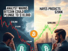 Analyst Warns Bitcoin Could Plunge to $10,000; Hayes Predicts $200K Analyst Warns Bitcoin Could Plunge to $10,000; Hayes Predicts $200K