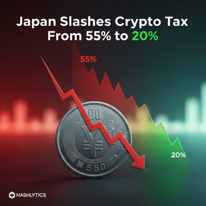 Japan Slashes Crypto Tax From 55% to 20%