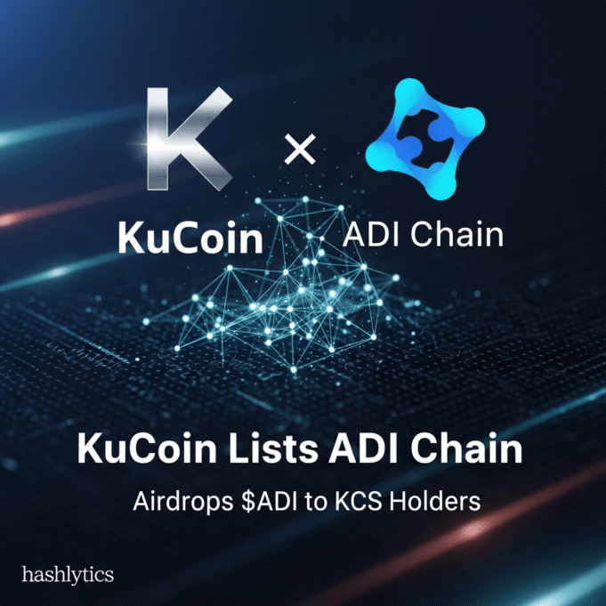 KuCoin Lists ADI Chain, Airdrops $ADI to KCS Holders