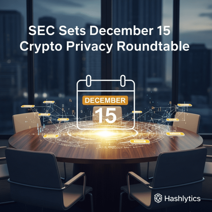 SEC Sets December 15 Crypto Privacy Roundtable