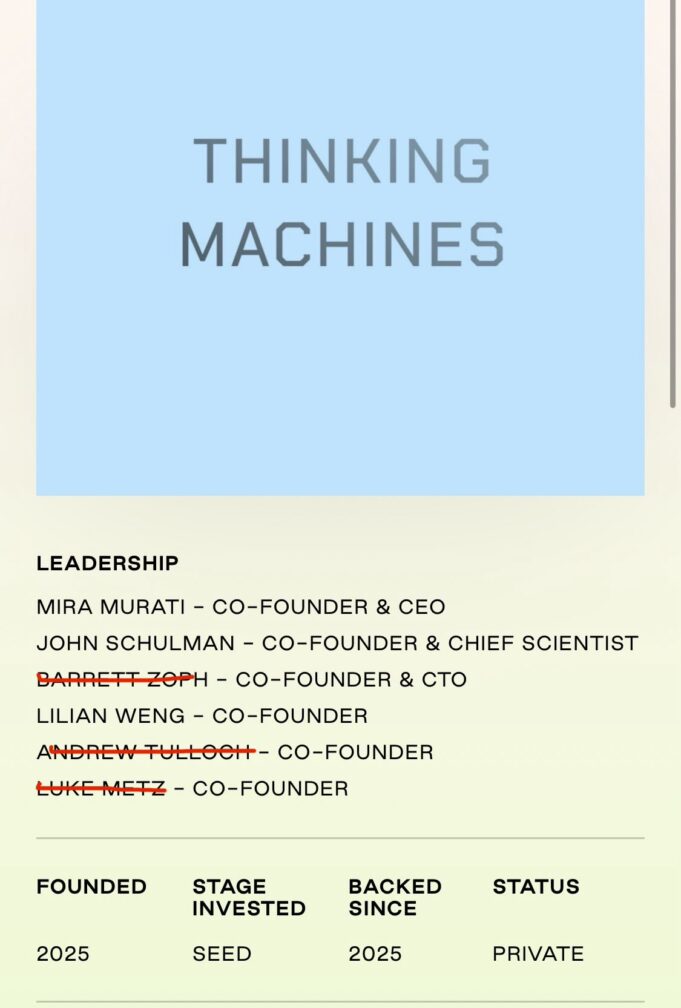 Thinking Machines Loses CTO Hours Before OpenAI Poaches Him Back