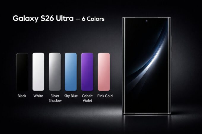 Galaxy S26 Ultra Leaks Reveal Six Vibrant Color Options