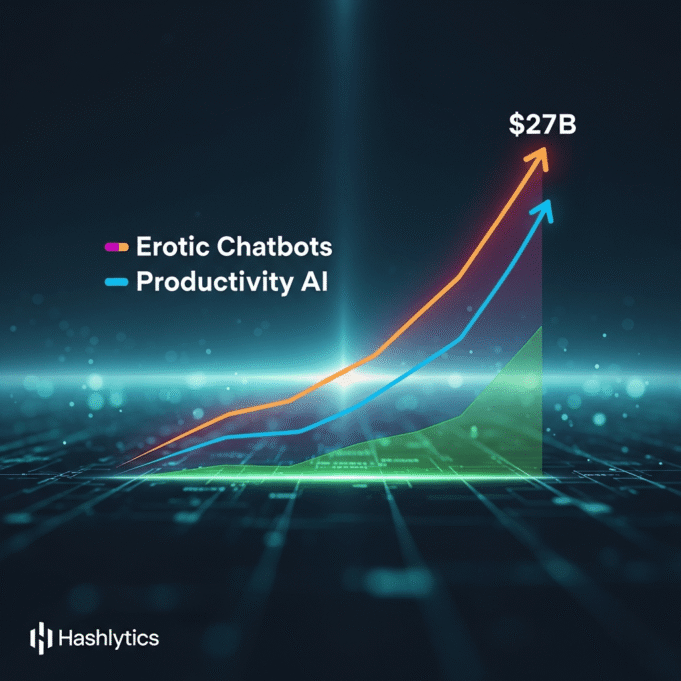 Erotic Chatbots Hit $27B Market, Outpace Productivity AI