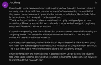 Google Bans $250/Mo Users for OpenClaw: Zero Warning, Zero Appeal Google Bans $250/Mo Users for OpenClaw: Zero Warning, Zero Appeal