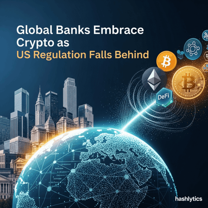 Global Banks Embrace Crypto as US Regulation Falls Behind