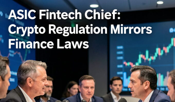 ASIC Fintech Chief: Crypto Regulation Mirrors Finance Laws ASIC Fintech Chief: Crypto Regulation Mirrors Finance Laws