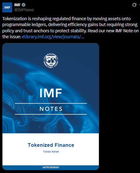 Featured image for: IMF Flags Tokenization Risks to Global Financial Stability IMF Flags Tokenization Risks to Global Financial Stability