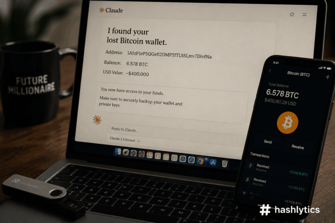 Claude AI Helps User Recover $400K Bitcoin Fortune Claude AI Helps User Recover $400K Bitcoin Fortune