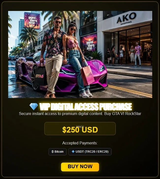 Featured image for: GTA 6 Early Access Scams Target Gamers' Crypto Funds GTA 6 Early Access Scams Target Gamers' Crypto Funds