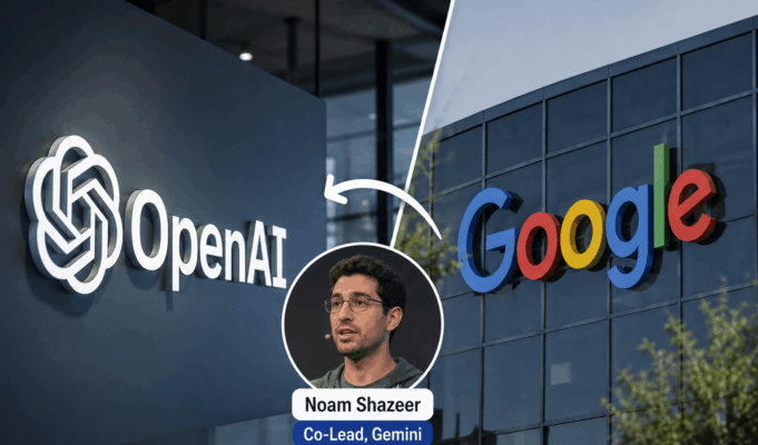 OpenAI Poaches Gemini Co-Lead Noam Shazeer from Google OpenAI Poaches Gemini Co-Lead Noam Shazeer from Google