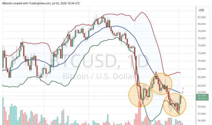 Bollinger’s ‘W’ Pattern Offers Hope for Bitcoin Reversal Bollinger's 'W' Pattern Offers Hope for Bitcoin Reversal