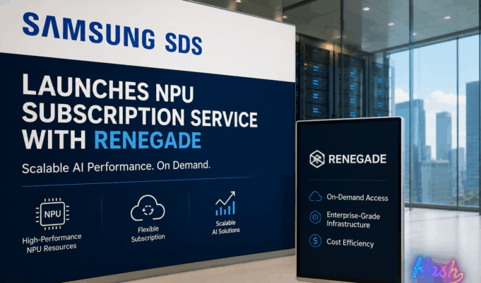 Samsung SDS Launches NPU Subscription Service with Renegade Samsung SDS Launches NPU Subscription Service with Renegade