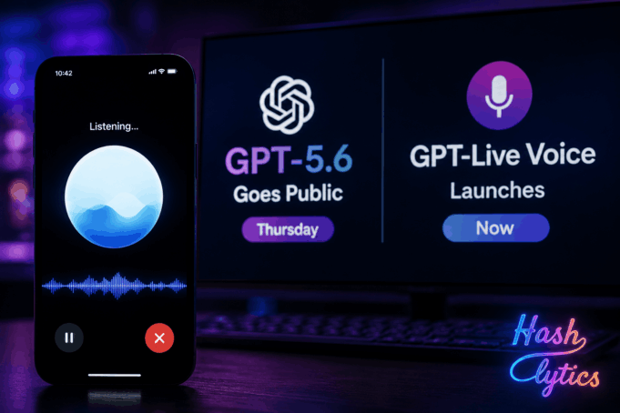 GPT-5.6 Goes Public Thursday, GPT-Live Voice Launches Now GPT-5.6 Goes Public Thursday, GPT-Live Voice Launches Now