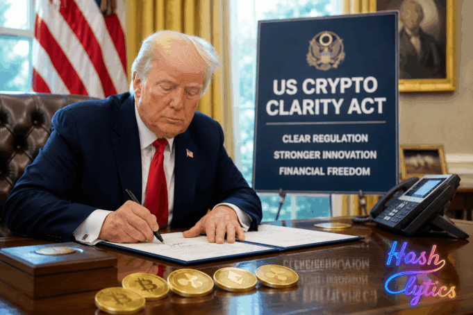 Trump urges Senate to pass US Crypto Clarity Act Trump urges Senate to pass US Crypto Clarity Act