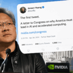 Huang’s First Tweet Ever Is a Lobbying Letter to Congress