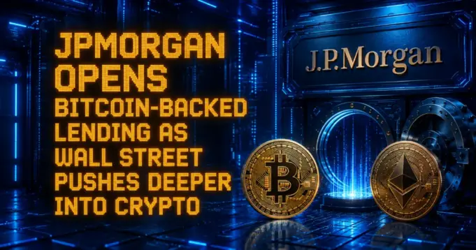 JPMorgan accepts Bitcoin, Ethereum as loan collateral