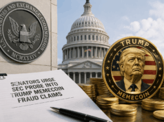 Senators urge SEC probe into Trump memecoin fraud claims Senators urge SEC probe into Trump memecoin fraud claims