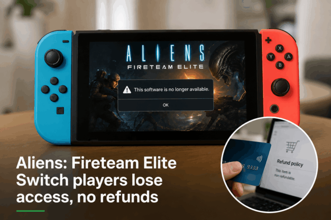 Aliens: Fireteam Elite Switch players lose access, no refunds