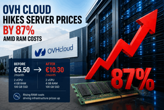 OVH Cloud Hikes Server Prices by 87% Amid RAM Costs OVH Cloud Hikes Server Prices by 87% Amid RAM Costs
