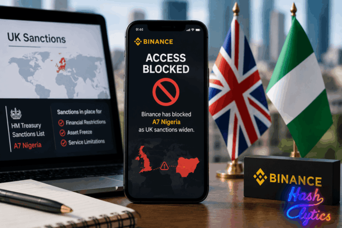 Binance Blocks A7 Nigeria as UK Sanctions Widen Net