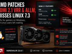 AMD Patches HDMI 2.1 VRR & ALLM, Misses Linux 7.3 AMD Patches HDMI 2.1 VRR & ALLM, Misses Linux 7.3