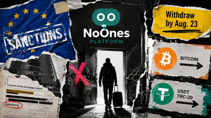 Featured image for: NoOnes crypto platform enters withdrawal-only mode after EU sanctions NoOnes crypto platform enters withdrawal-only mode after EU sanctions