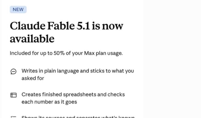 Fable 5.1 Is Here: Same Price, 45% Cheaper in Practice Fable 5.1 Is Here: Same Price, 45% Cheaper in Practice
