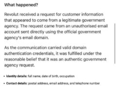 Revolut Exposed Customer Data to Fake Government Request Revolut Exposed Customer Data to Fake Government Request