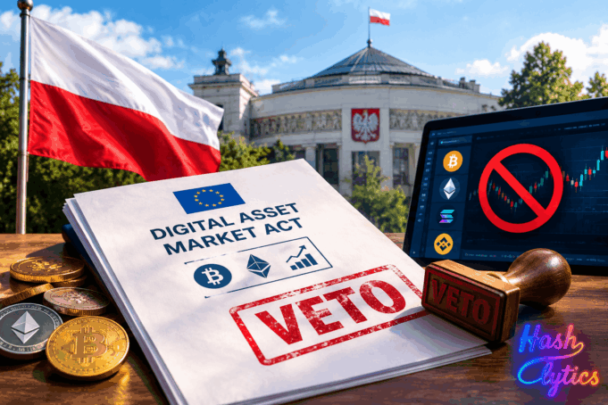 Poland’s Veto Blocks Digital Asset Market Act Implementation