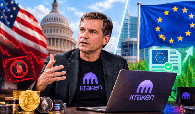 Kraken Boss Slams US Crypto Stance, Praises EU Clarity Kraken Boss Slams US Crypto Stance, Praises EU Clarity