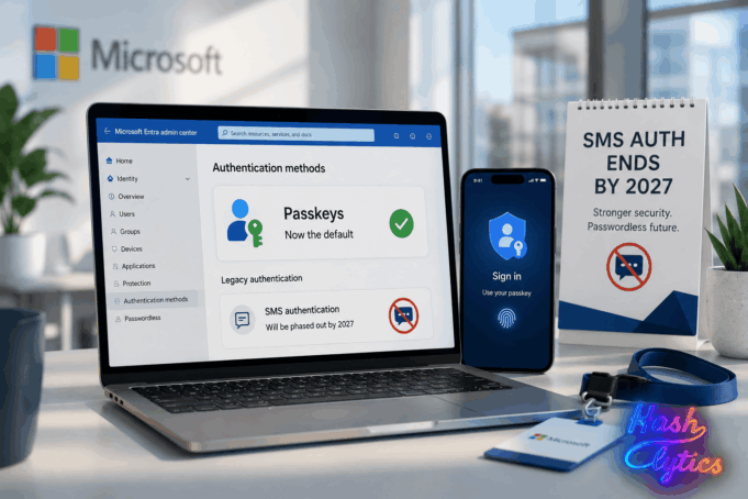 Microsoft Entra ID Defaults Passkeys, Ends SMS Auth by 2027 Microsoft Entra ID Defaults Passkeys, Ends SMS Auth by 2027