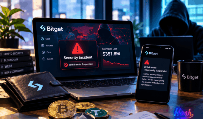 Bitget reports $351.6M wallet hack; withdrawals halted Bitget reports $351.6M wallet hack; withdrawals halted