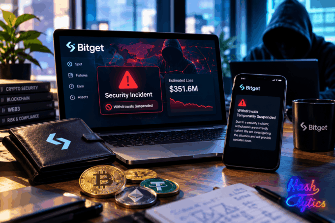 Bitget reports $351.6M wallet hack; withdrawals halted Bitget reports $351.6M wallet hack; withdrawals halted