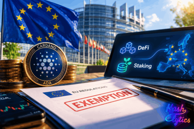 Cardano Seeks EU Exemption for DeFi and Staking Cardano Seeks EU Exemption for DeFi and Staking